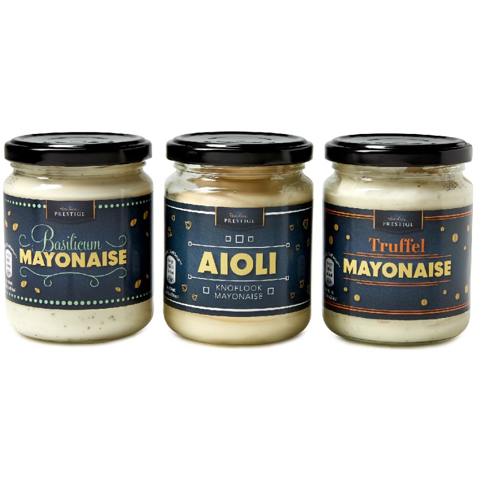 Quadratische Aufkleber auf Gläsern