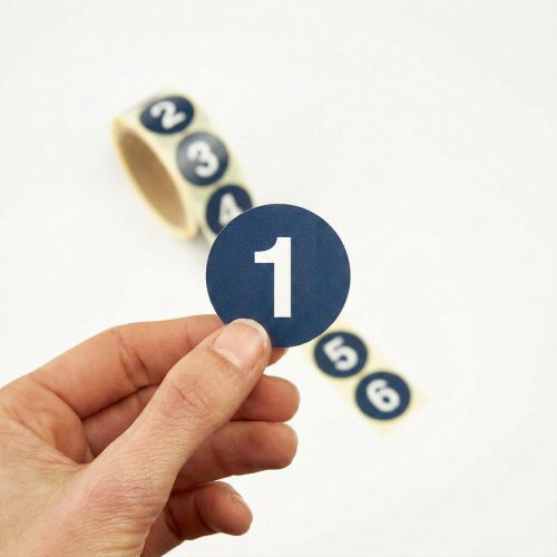 Etiketten met unieke nummering en tekst (Variabele Data Printing)