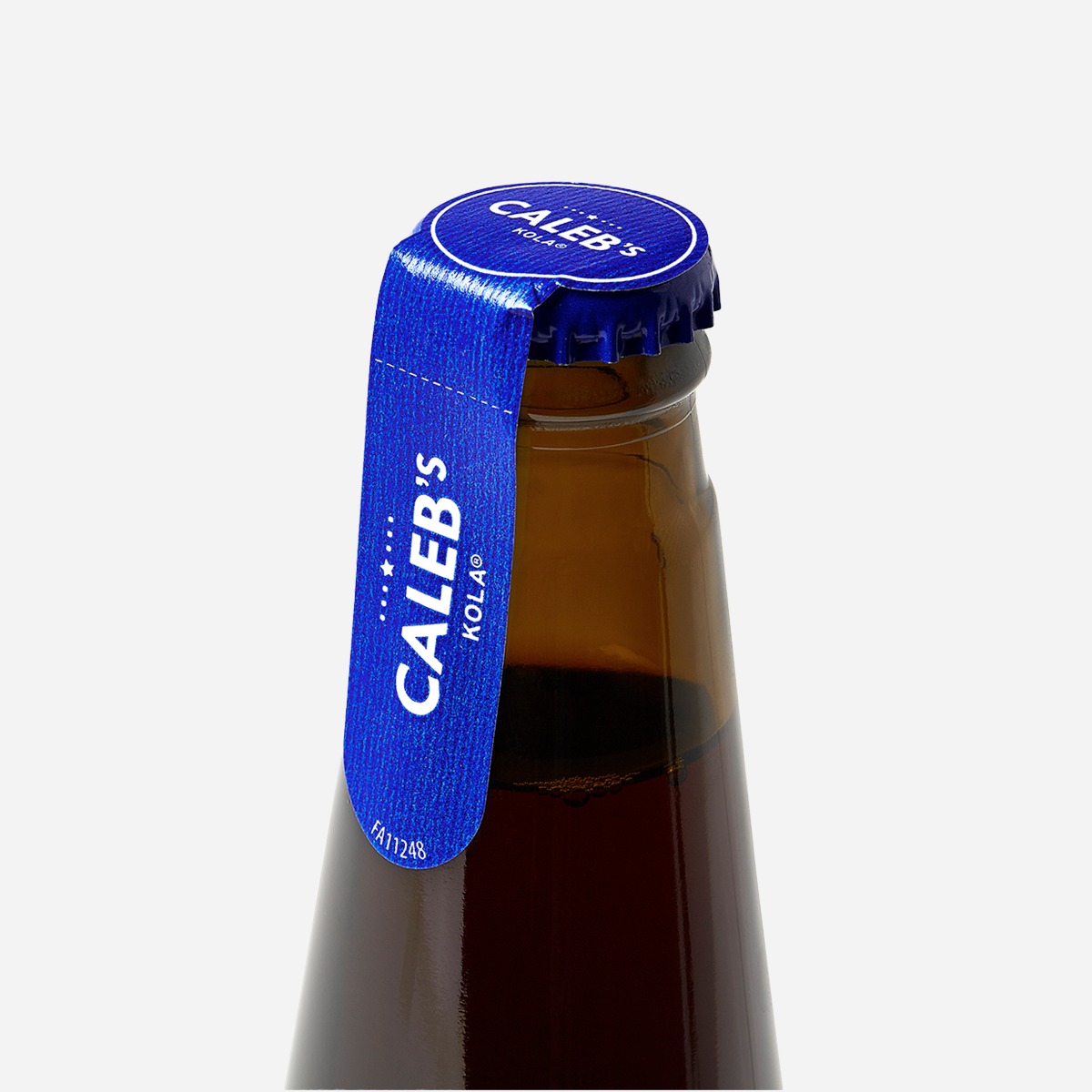 etiket met een kartelrandje, met perforatie dat deze makkelijk scheurbaar is