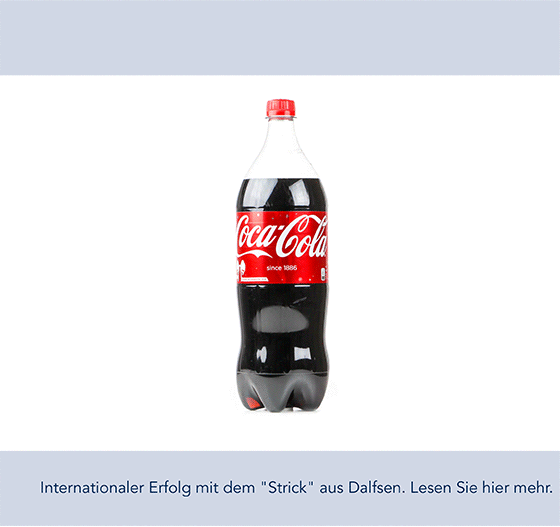Coca-Cola-Etikett mit Schleife