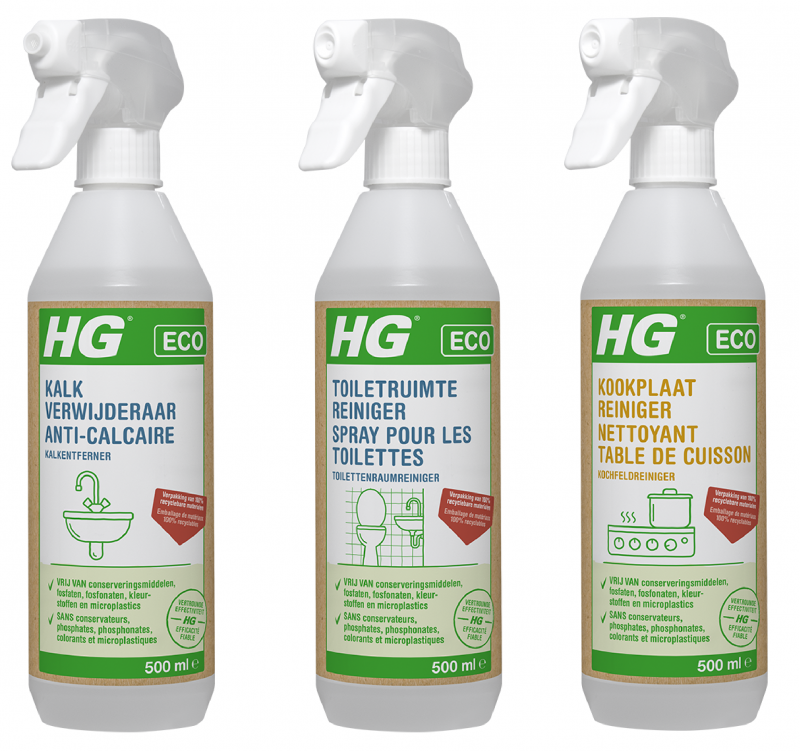 milieuvriendelijke etiketten van HG