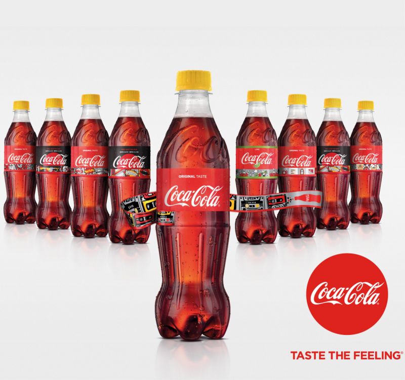 Coca-Cola-Label mit Festivalband 